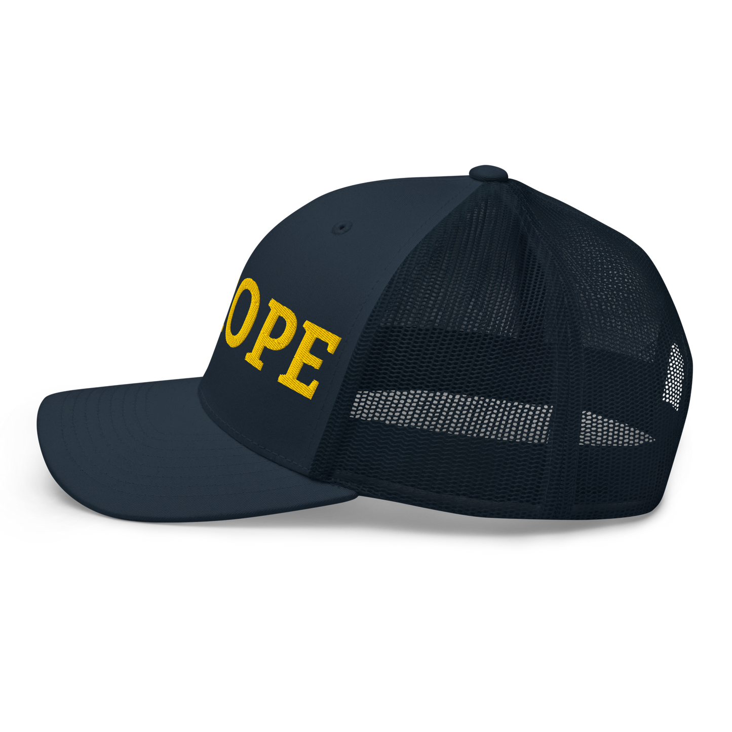 Navy Blue "EUROPE" Trucker Cap Left View