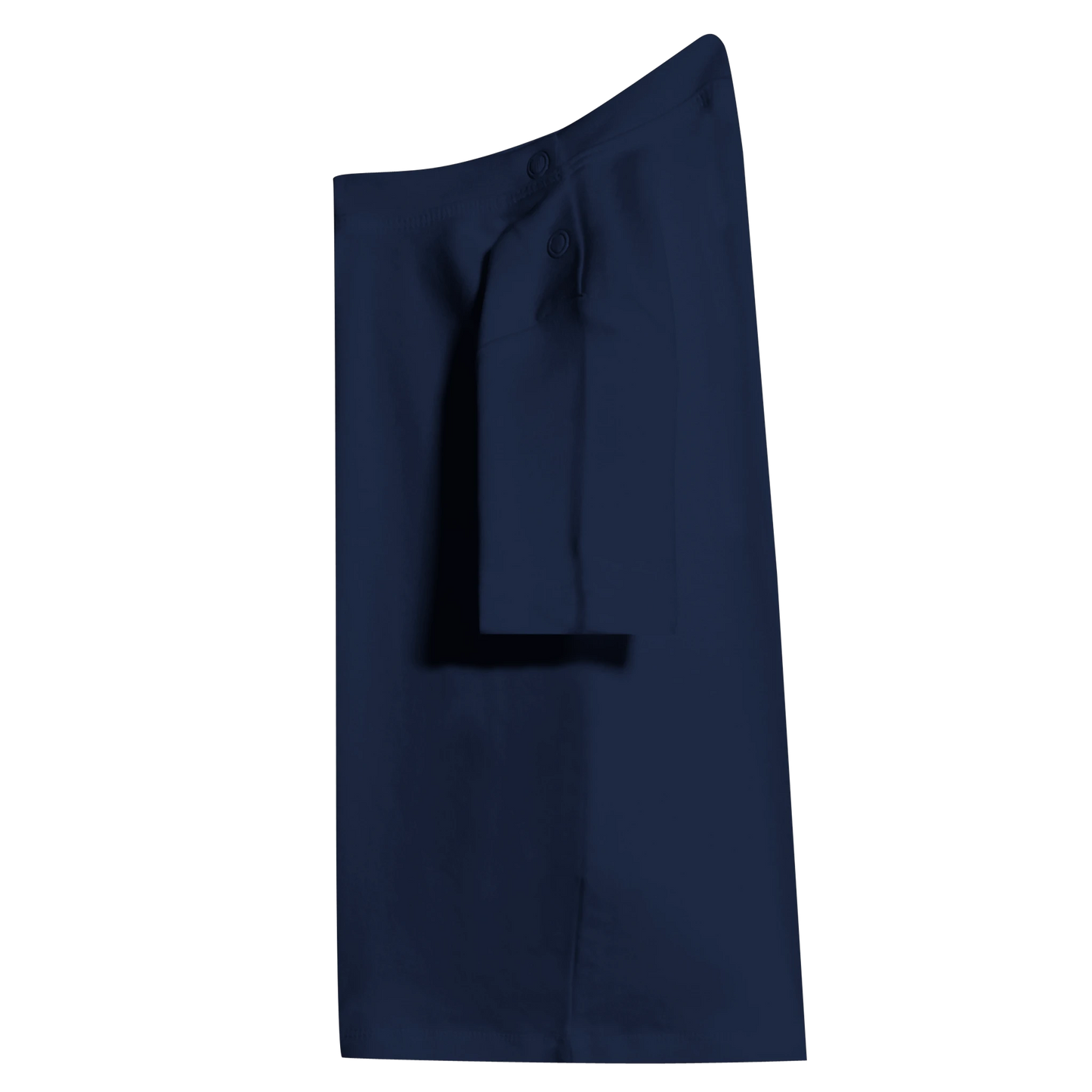 Navy Blue "Made in EU" Embroidered Baby T-shirt Side View