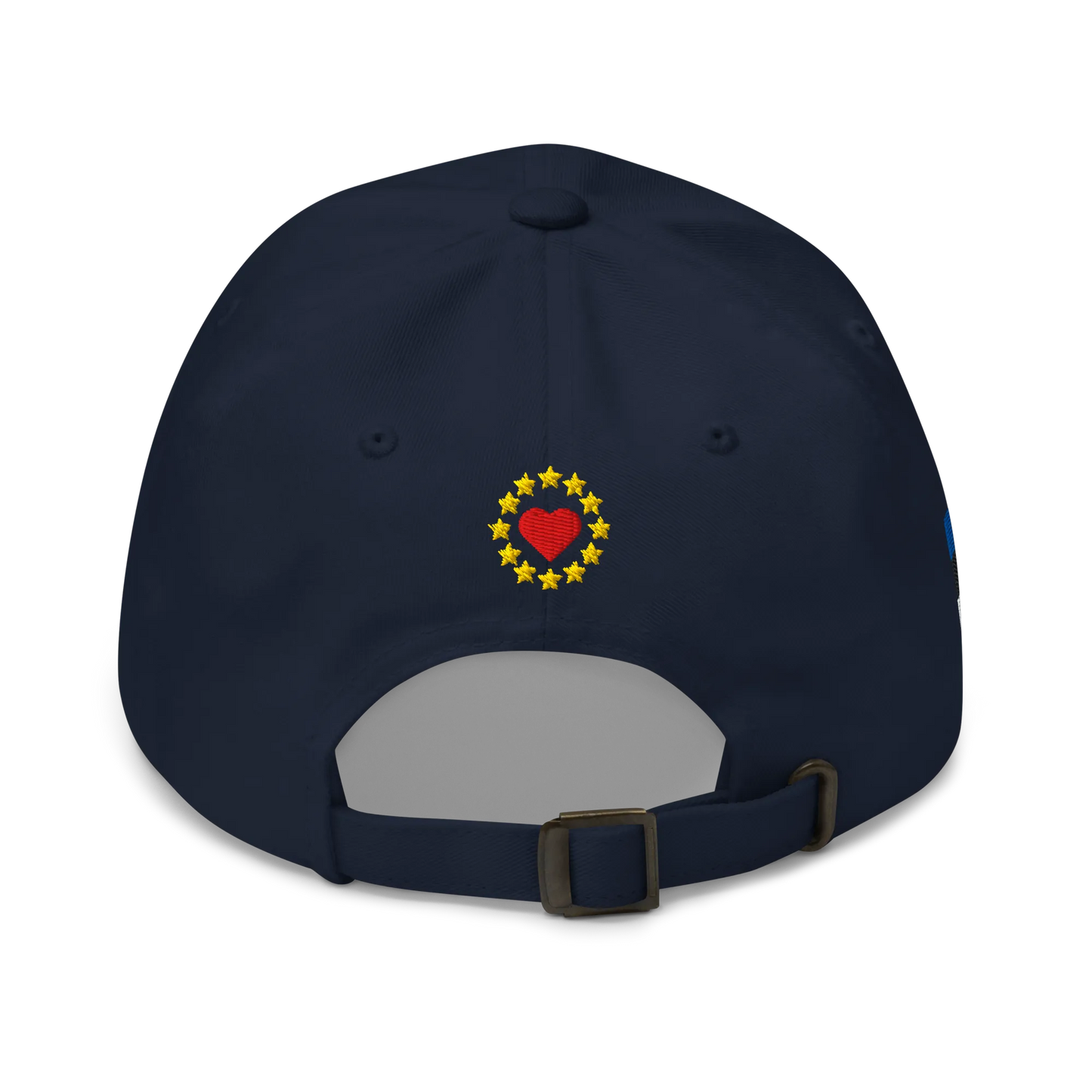 Navy Blue MEGA Cap with National Flag of Estonia Back View
