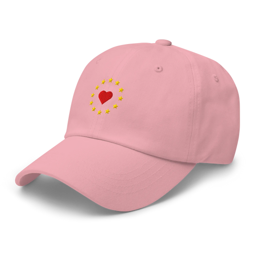 Pink "Show the Love for EU" Cap Left Front View