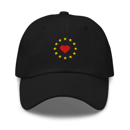 Black "Show the Love for EU" Cap Front View