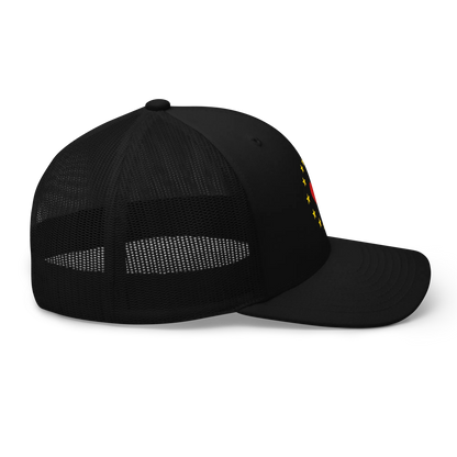 Black "Show the Love for EU" Trucker Cap Right View