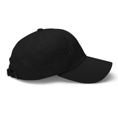 Monochrome Black "EUROPE" Cap with "Show the Love for EU" emblem in full color Right View