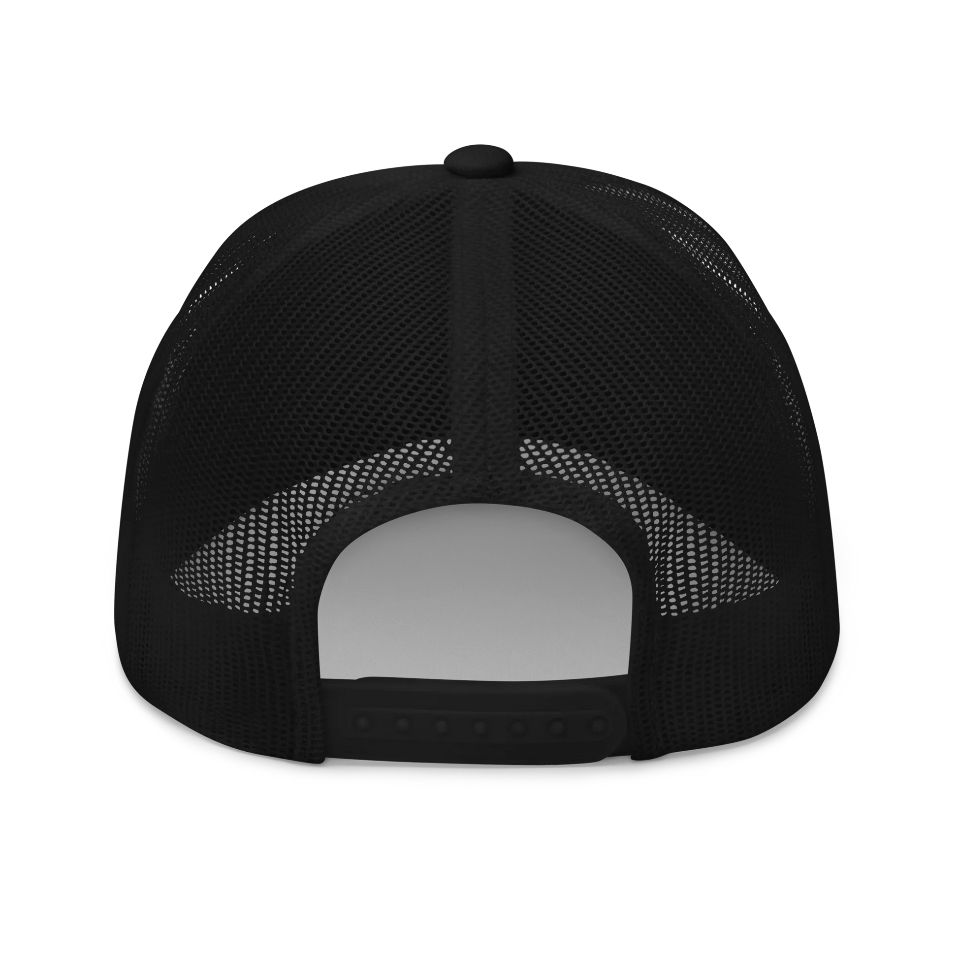 Monochrome Black "EUROPE" Trucker Cap with "Show the Love for Europe" emblem in full color Back View