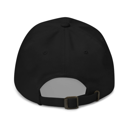 Monochrome Black "Make Europe Great Again" / MEGA Cap with "Show the Love for Europe" emblem in full color Back View