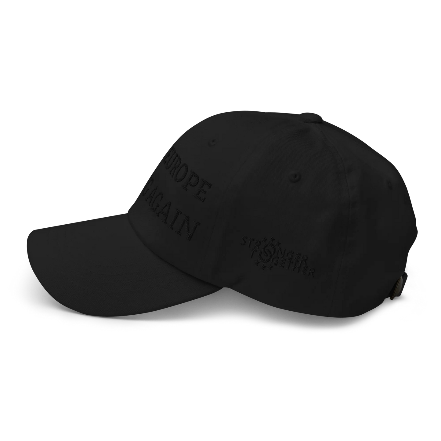 Monochrome Black "Make Europe Strong Again" / MESA Cap Left View