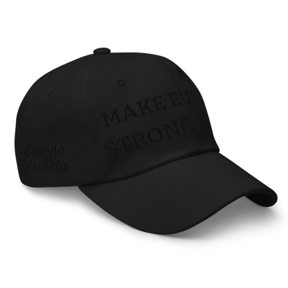 Monochrome Black "Make Europe Strong Again" / MESA Cap Right Front View