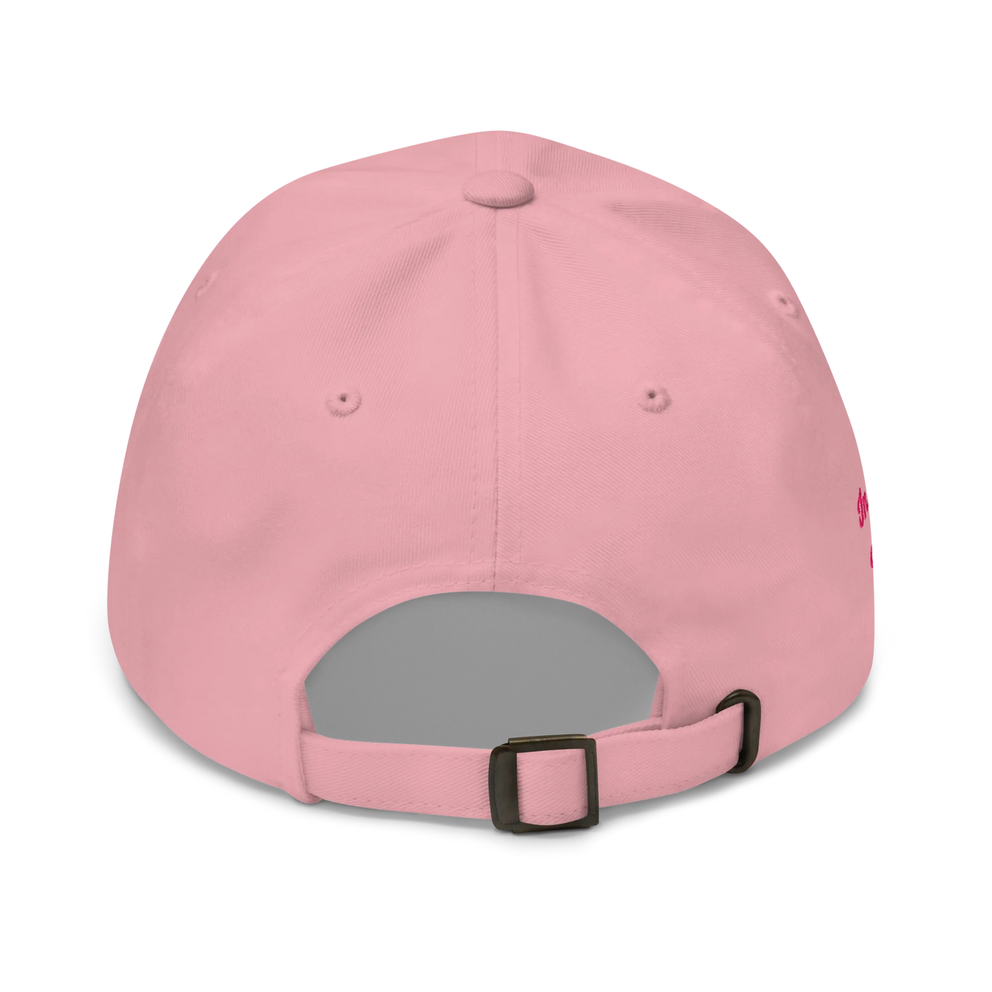 Monochrome Pink "Make Europe Great Again" / MEGA Cap with "Show the Love for Europe" emblem in full color Back View