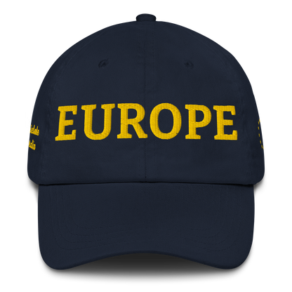 Navy Blue "EUROPE" Cap Front View