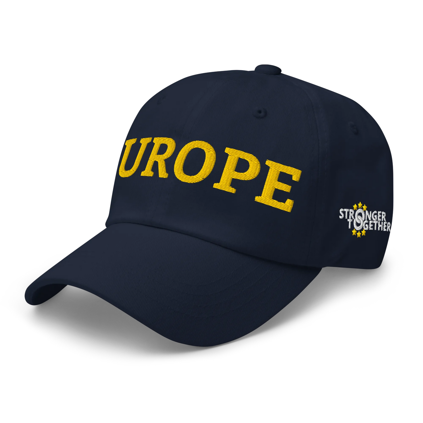 Navy Blue EUROPE Cap with National Flag of Poland Left Front View