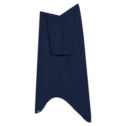 Navy Blue "Made in EU" Embroidered Baby Bodysuit Side View