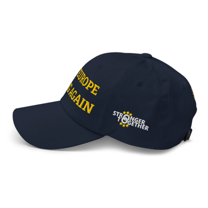Navy Blue "Make Europe Strong Again" / MESA Cap Left View
