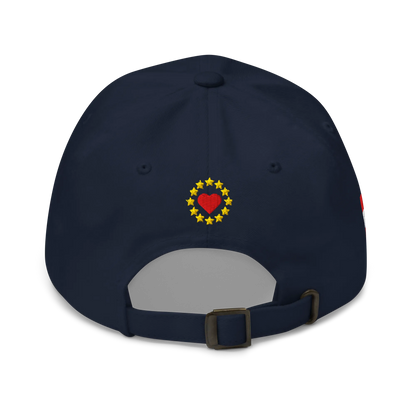 Navy Blue MEGA Cap with National Flag of Austria Back View