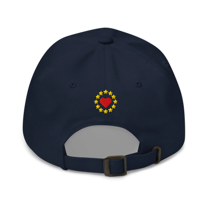Navy Blue MEGA Cap with National Flag of Belgium Back View