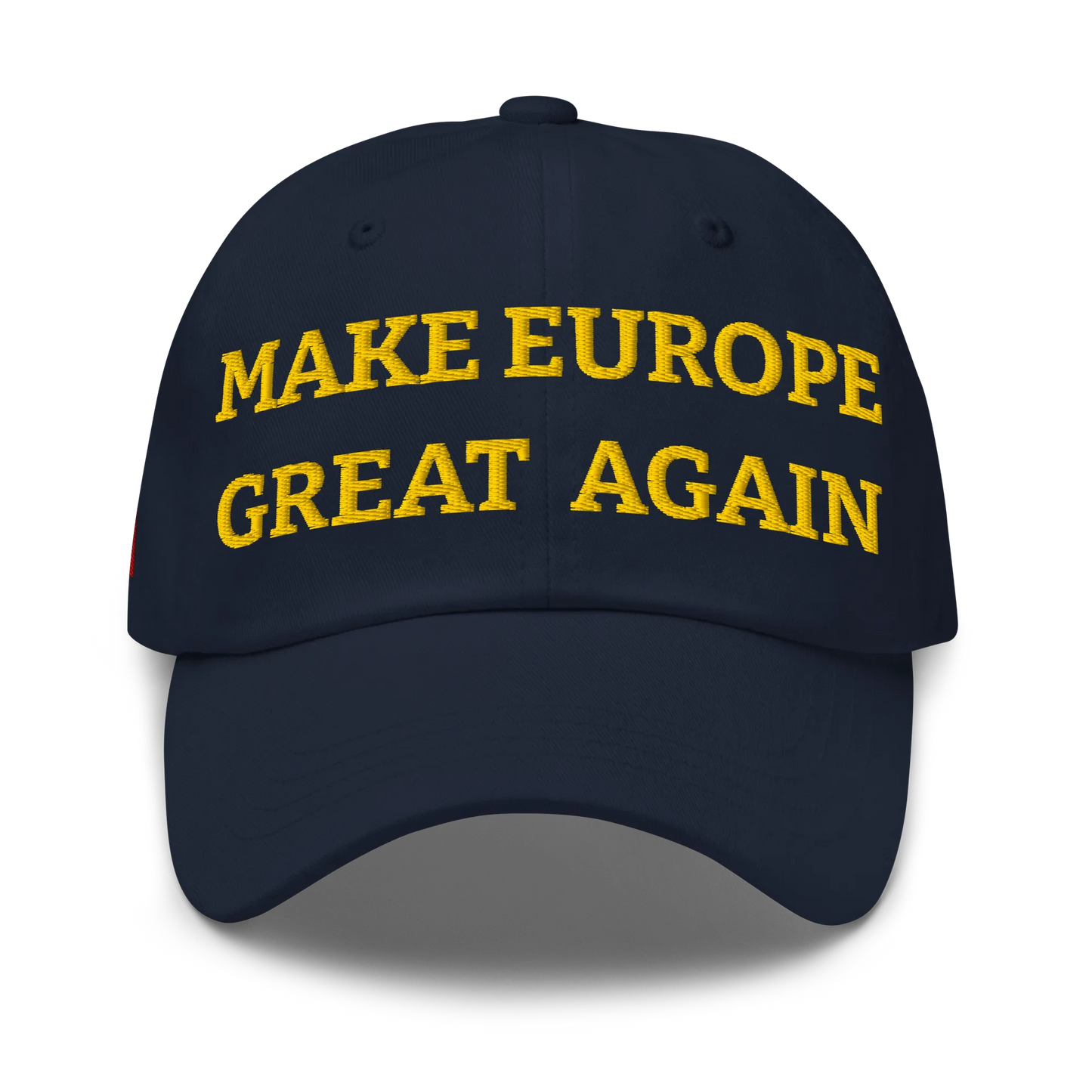 Navy Blue MEGA Cap with National Flag of Belgium Front View