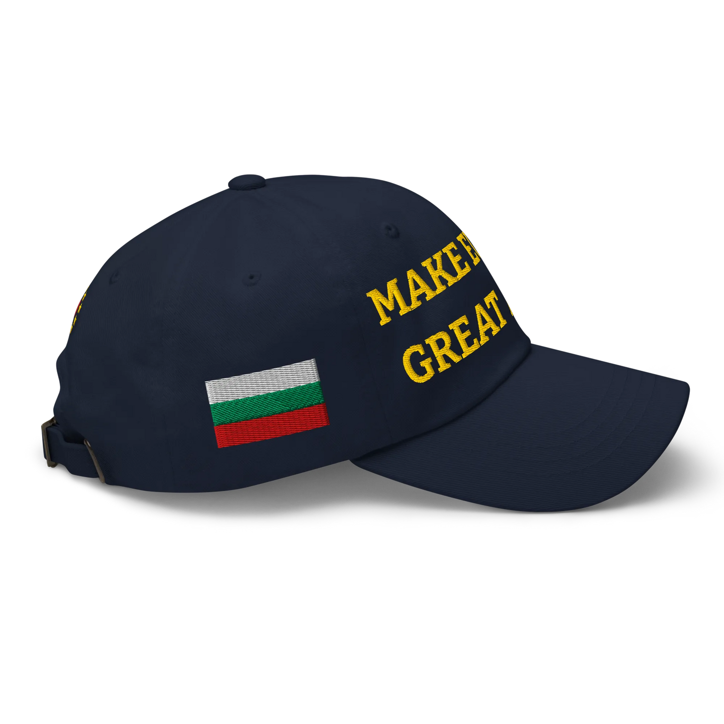 Navy Blue MEGA Cap with National Flag of Bulgaria Right View