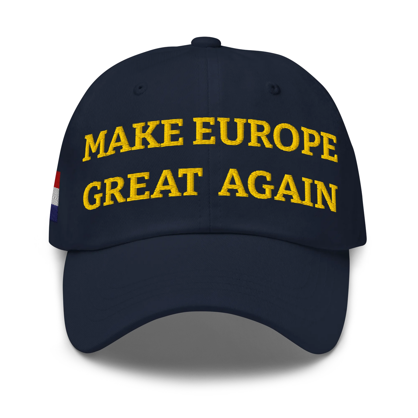 Navy Blue MEGA Cap with National Flag of Croatia Front View