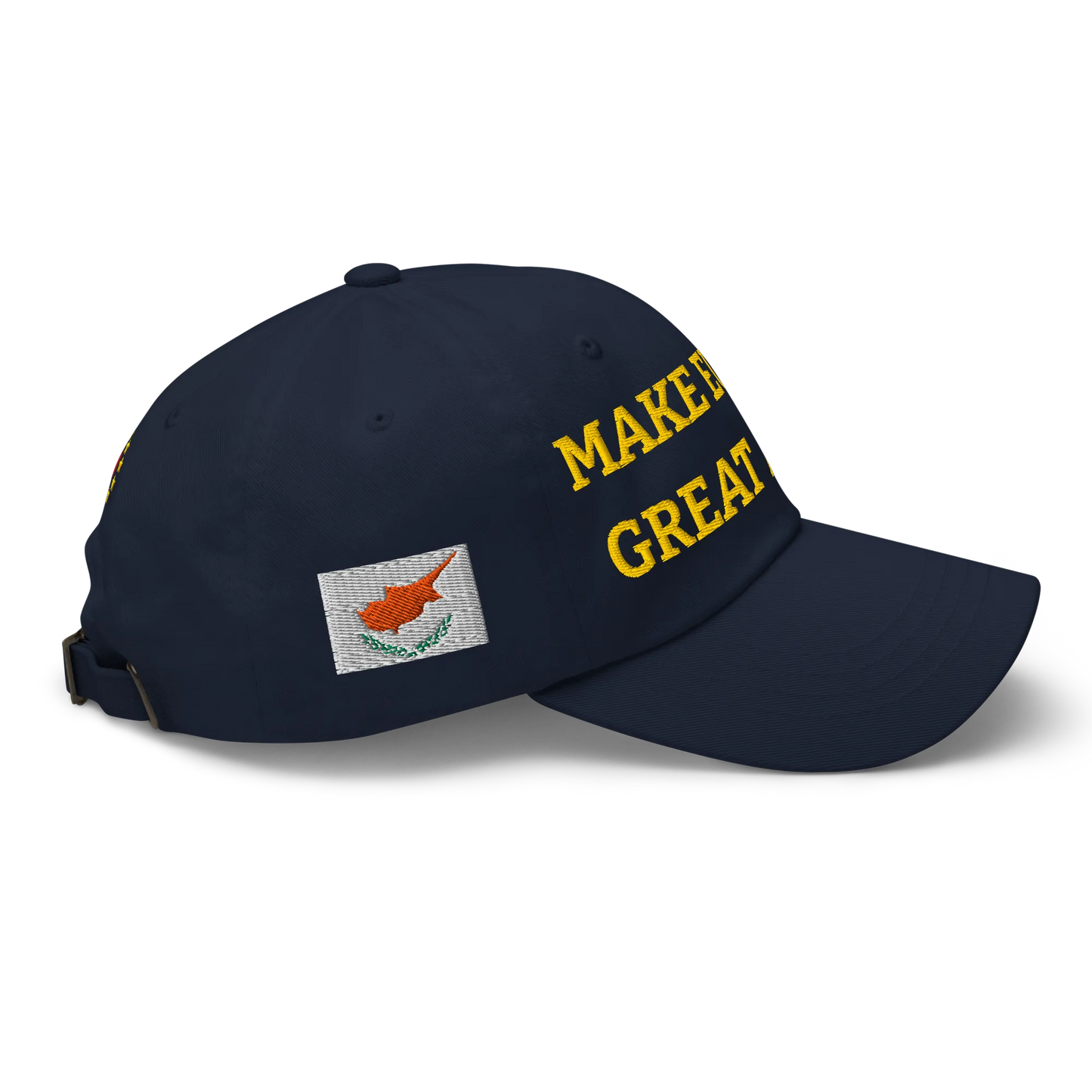 Navy Blue MEGA Cap with National Flag of Cyprus Right View