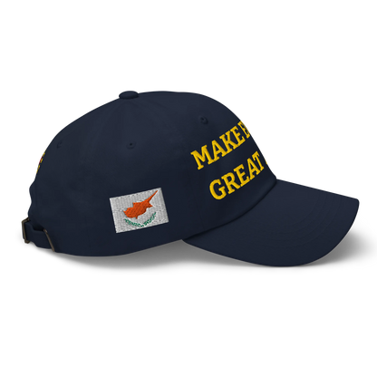 Navy Blue MEGA Cap with National Flag of Cyprus Right View
