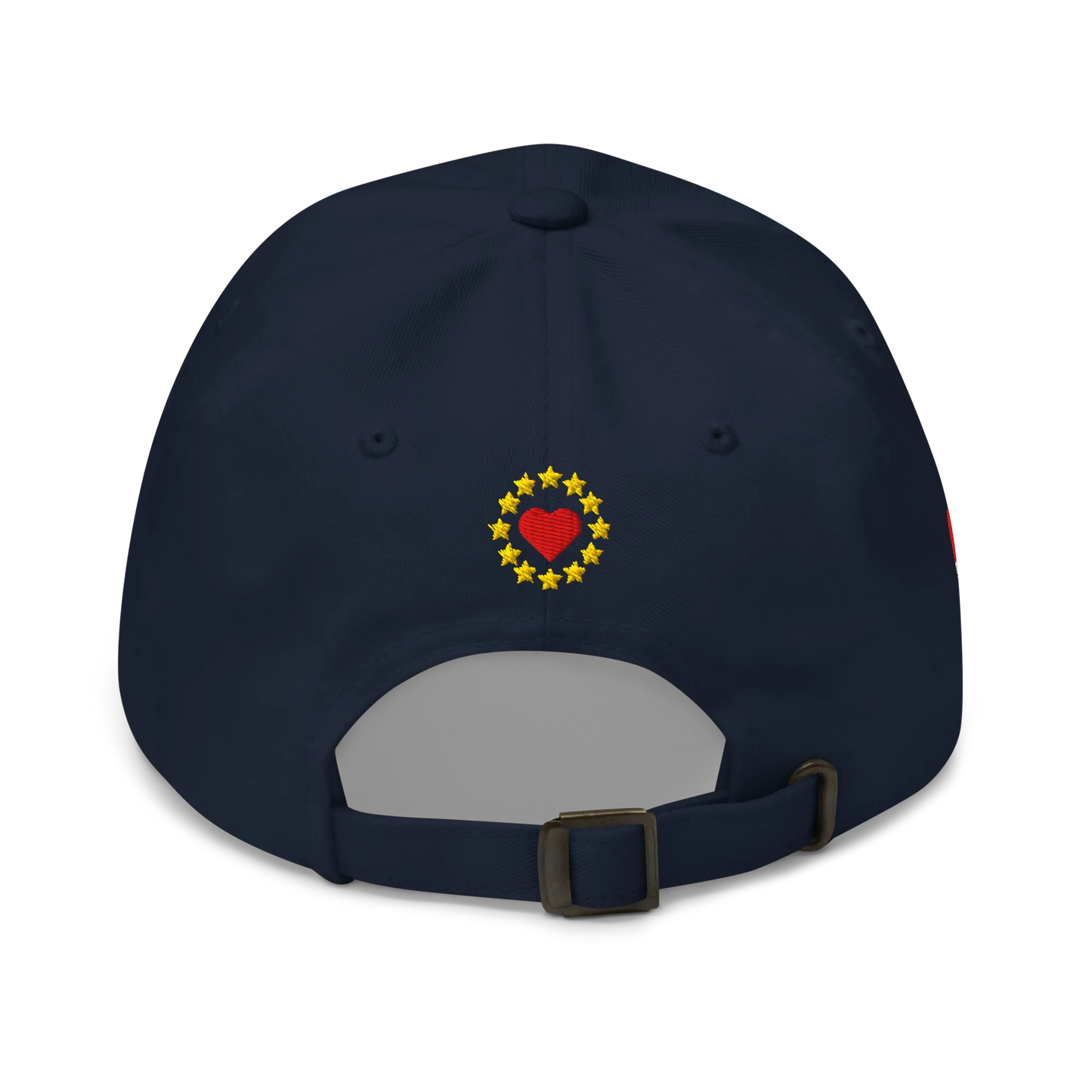 Navy Blue MEGA Cap with National Flag of Denmark Back View
