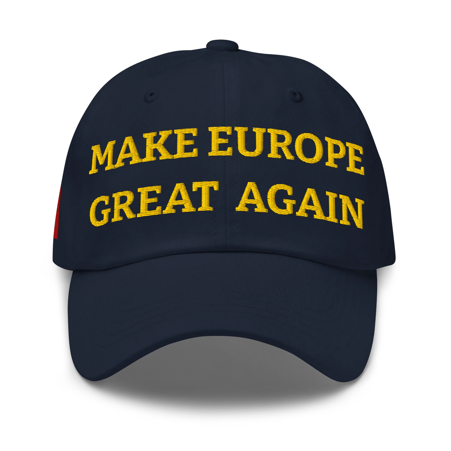 Navy Blue MEGA Cap with National Flag of France Front View