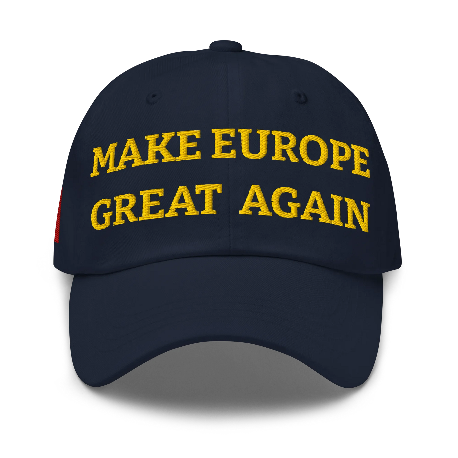 Navy Blue MEGA Cap with National Flag of France Front View