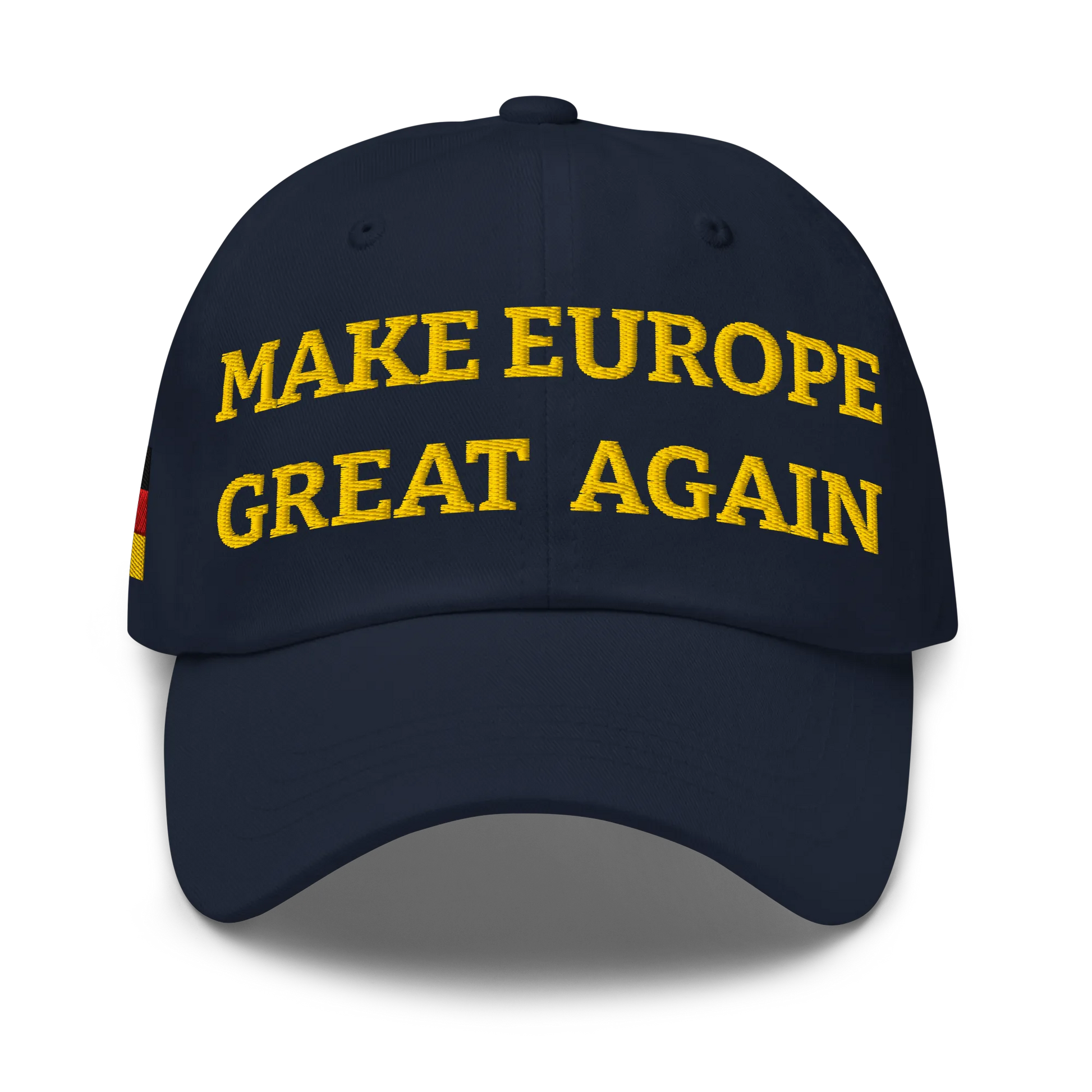 Navy Blue MEGA Cap with National Flag of Germany Front View