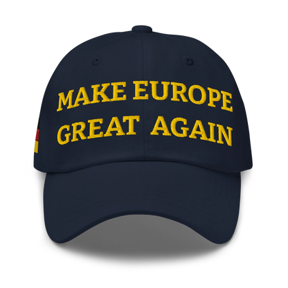 Navy Blue MEGA Cap with National Flag of Germany Front View