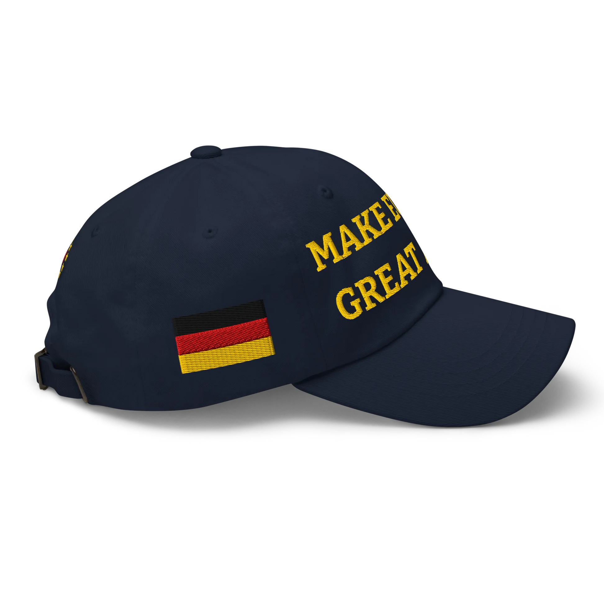 Navy Blue MEGA Cap with National Flag of Germany Right View