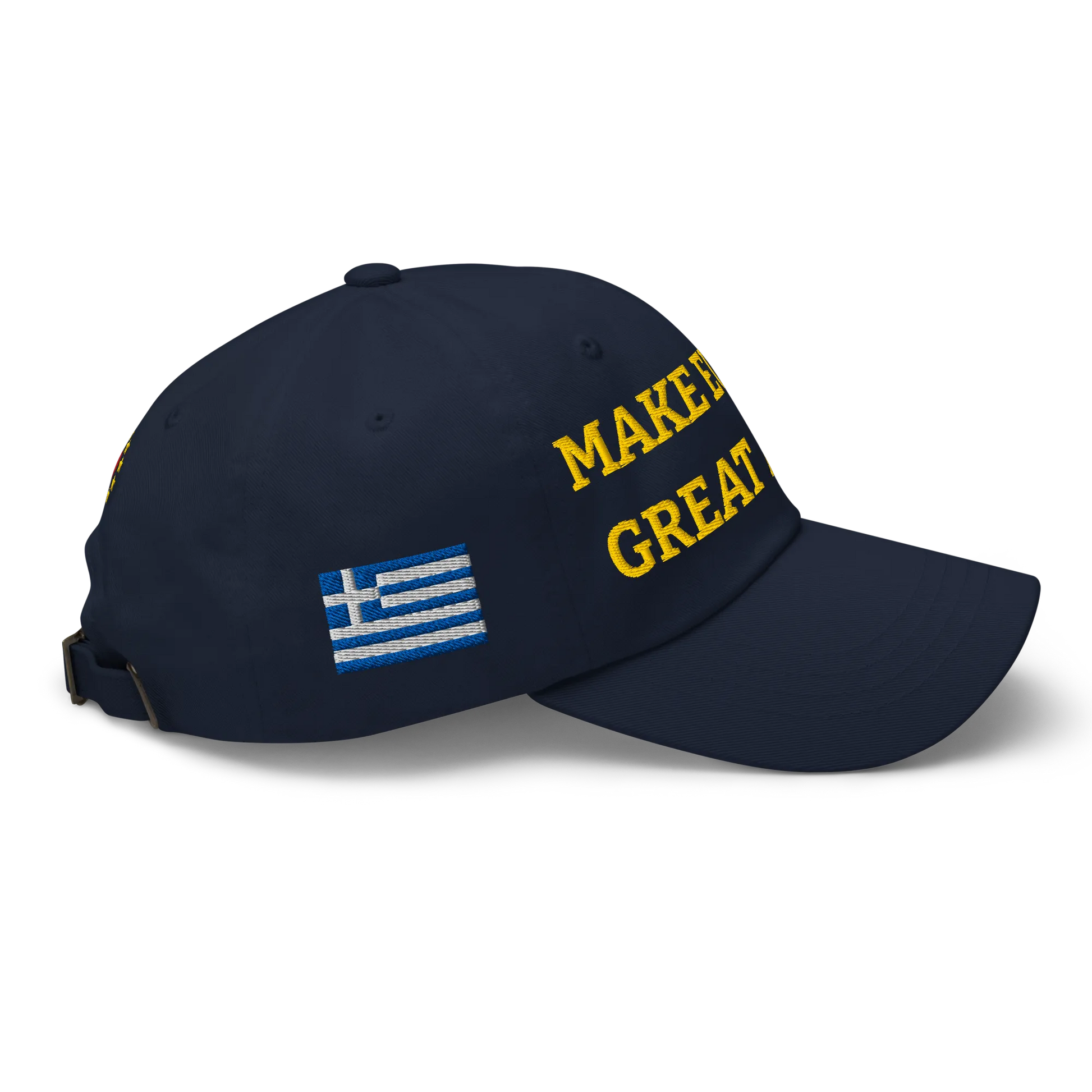 Navy Blue MEGA Cap with National Flag of Greece Right View