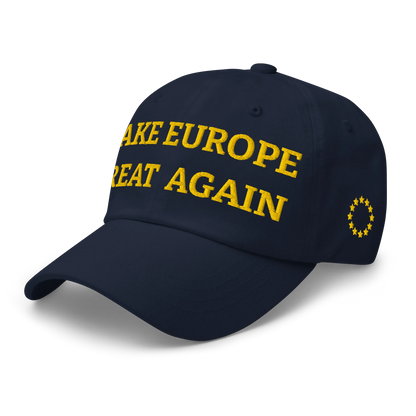 Navy Blue MEGA Cap with National Flag of Ireland Left Front View
