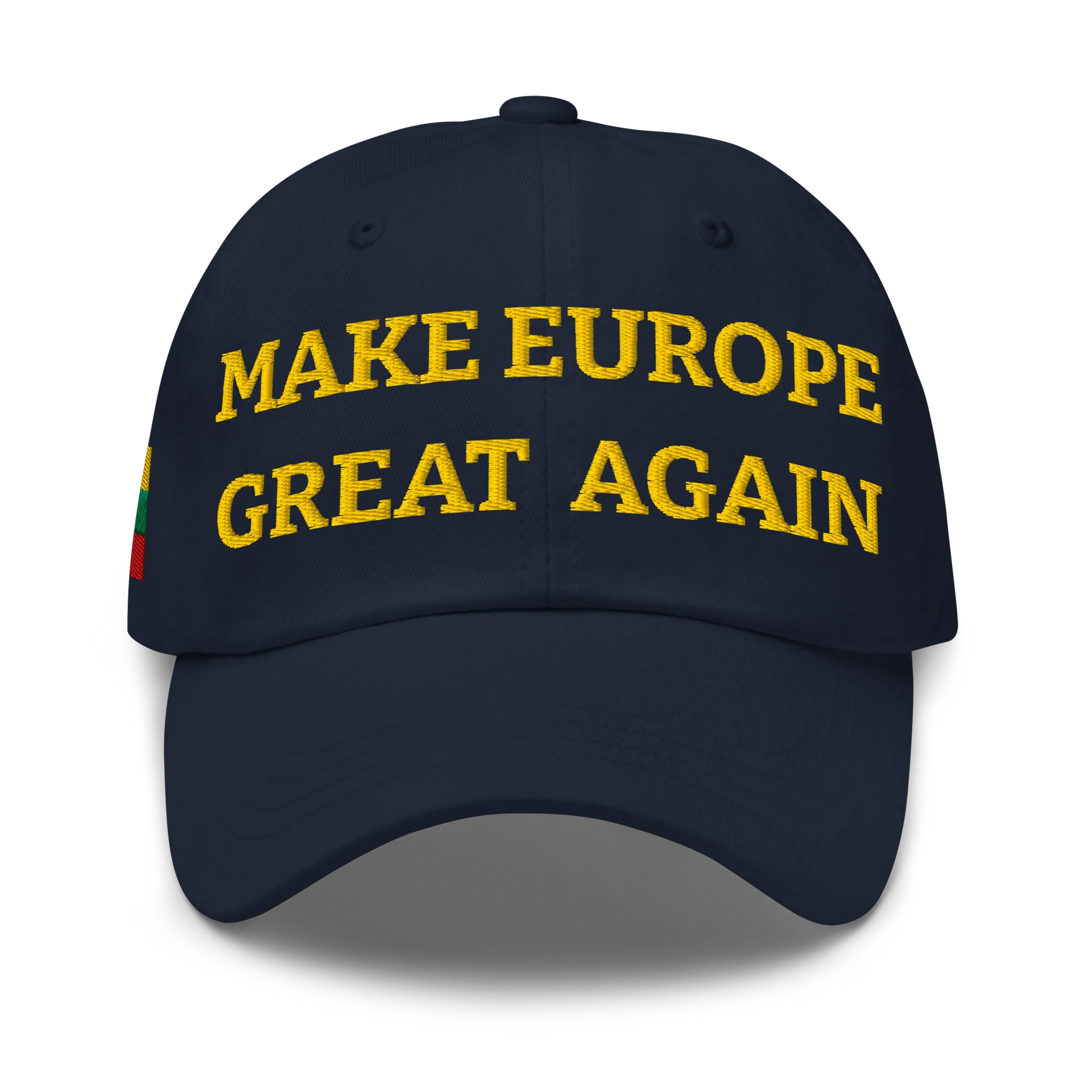 Navy Blue MEGA Cap with National Flag of Lithuania Front View