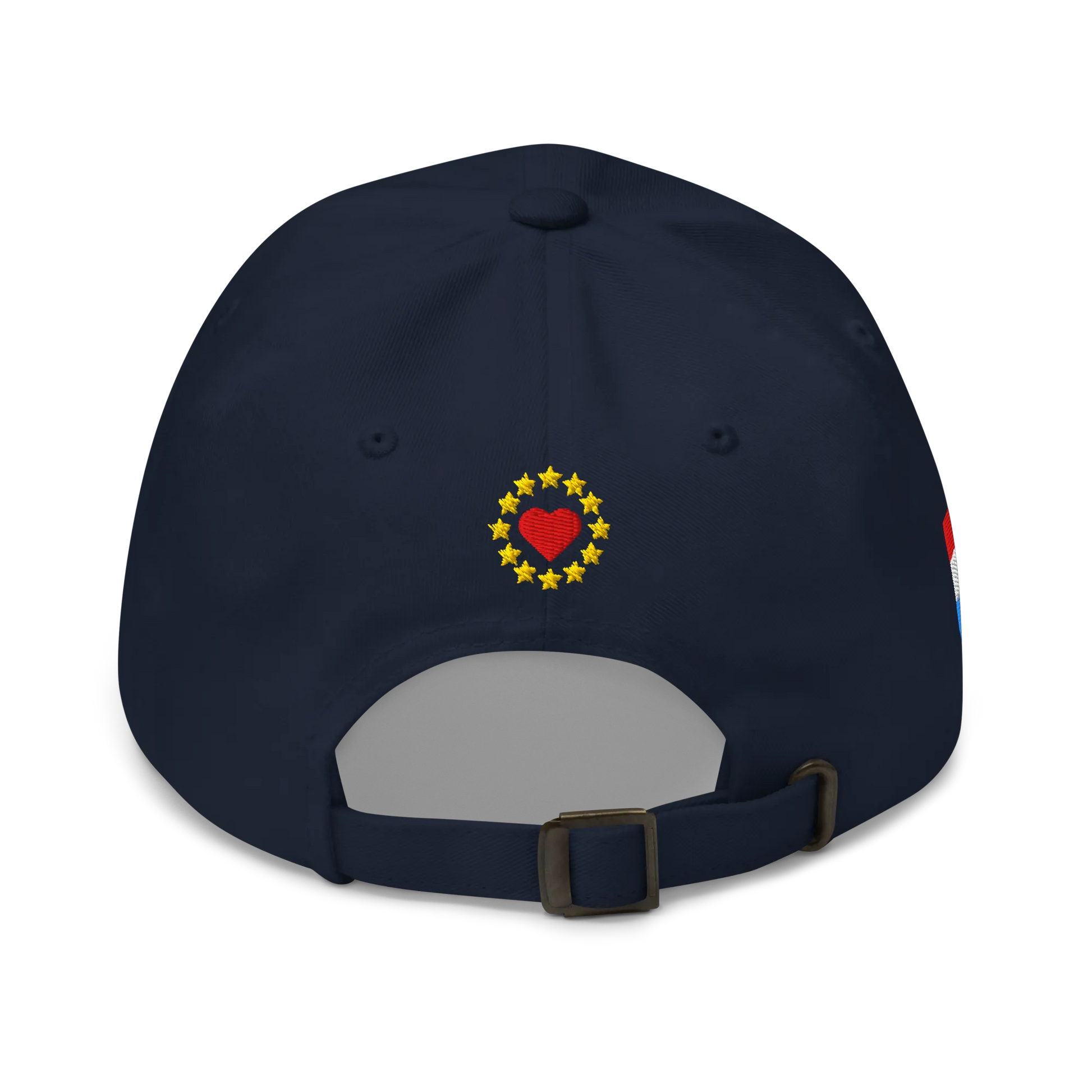 Navy Blue MEGA Cap with National Flag of Luxembourg Back View