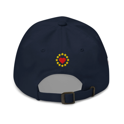 Navy Blue MEGA Cap with National Flag of Malta Back View