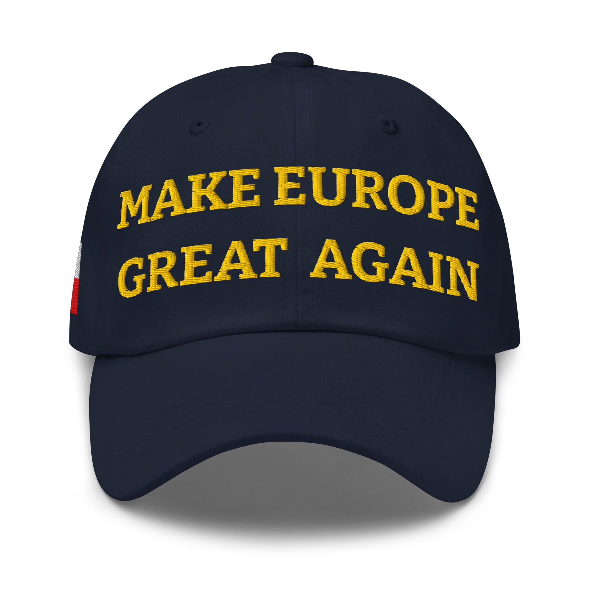 Navy Blue MEGA Cap with National Flag of Poland Front View