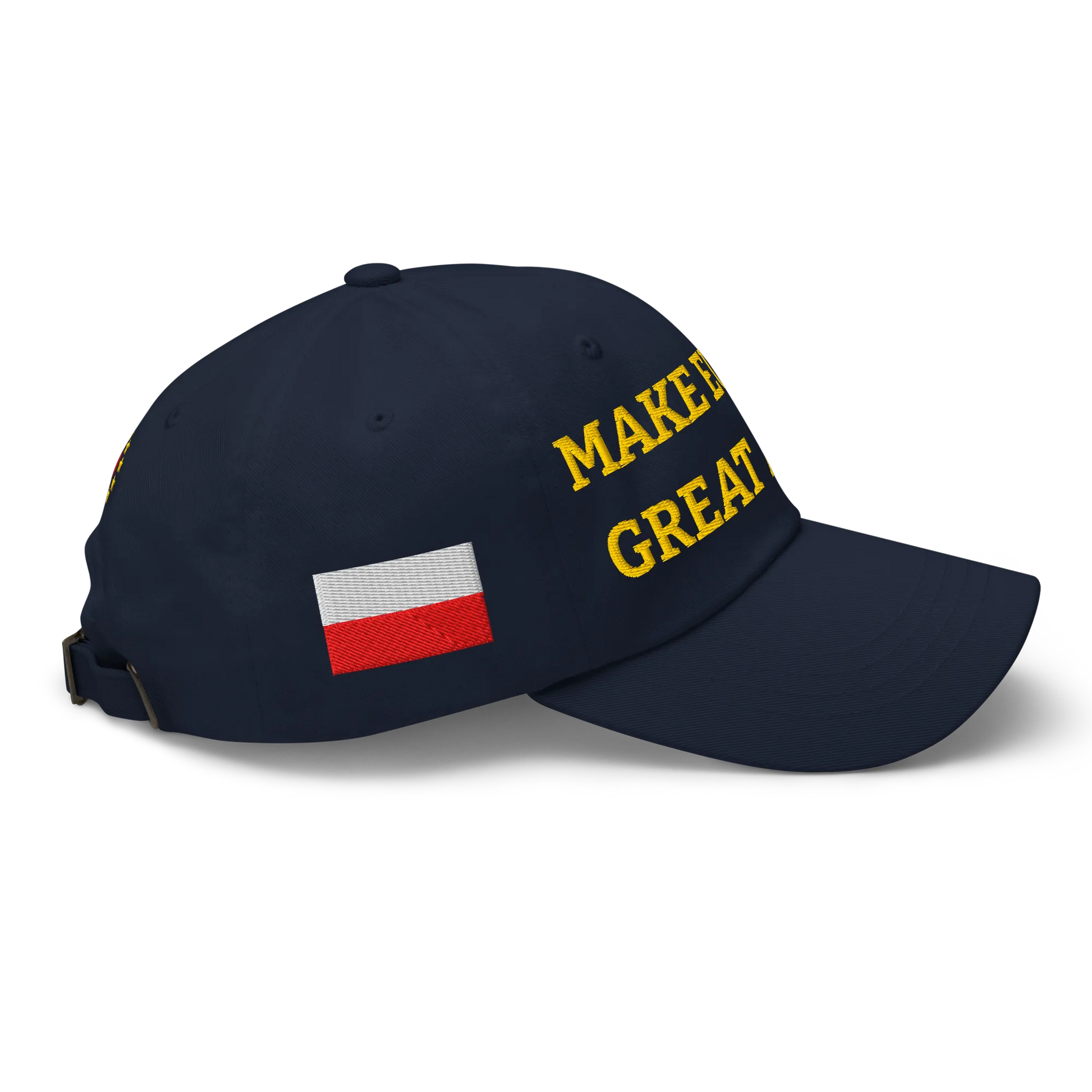 Navy Blue MEGA Cap with National Flag of Poland Right View