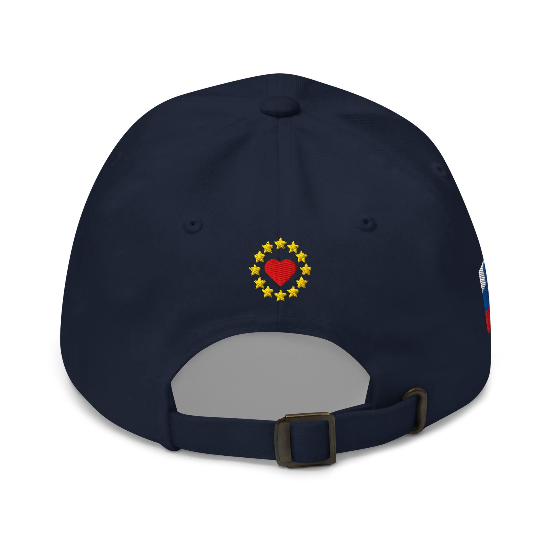 Navy Blue MEGA Cap with National Flag of Slovenia Back View