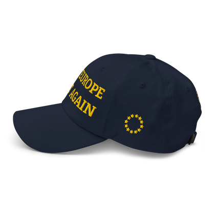 Navy Blue MEGA Cap with National Flag of Spain Left View