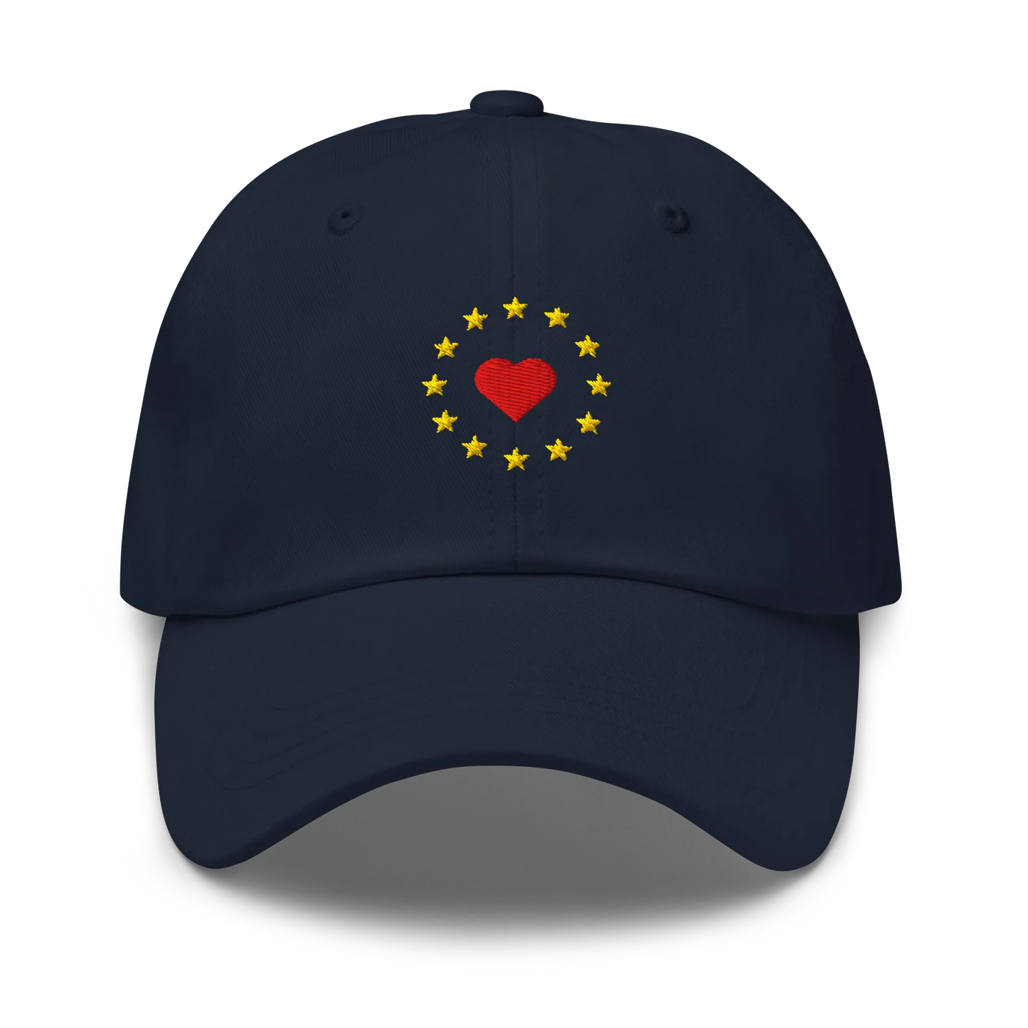 Navy Blue "Show the Love for EU" Cap Front View