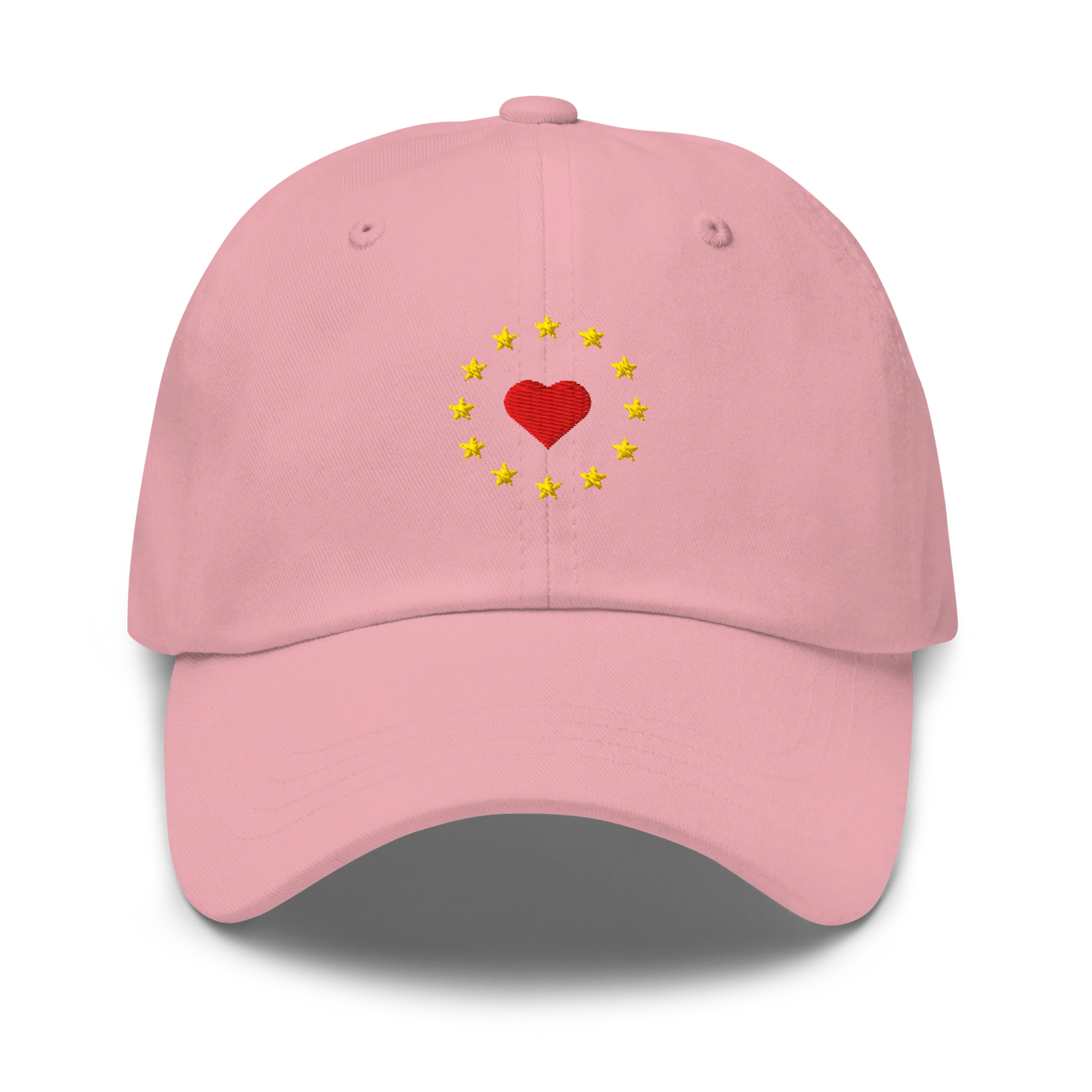 Pink "Show the Love for EU" Cap Front View