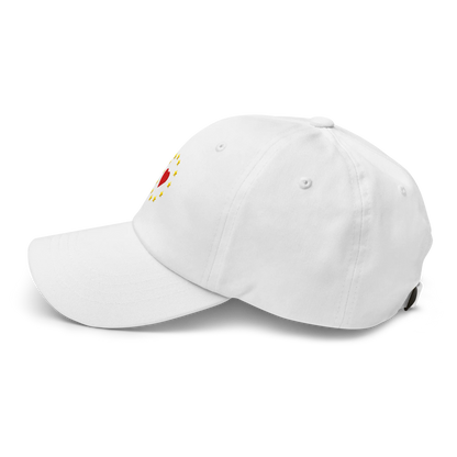 White "Show the Love for Europe" Cap Left View